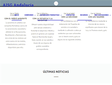 Tablet Screenshot of andalucia.aisg.es